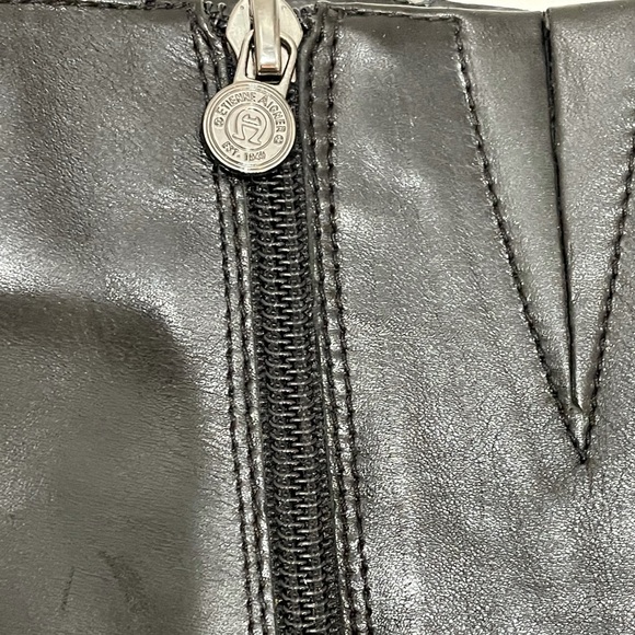 Etienne Aigner Black Leather Ryder Boots EUC - Picture 14 of 15